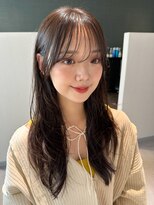 アム(amu)&nbsp;ハッシュカット/レイヤーカット/ロングレイヤー/韓国ヘア