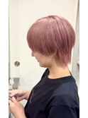 ハイトーンカラー/ショートボブ/ショートレイヤー/20代30代