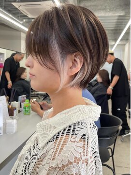 ボーテコンシェル 錦糸町(beaute concier) ミルクティーベージュダブルカラーインナーカラーケアブリーチ