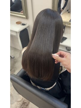 ソワンドゥブレスシエン 堀江店(soin de brace CIEN) 韓国前髪顔周りロング×レイヤーグレージュ[堀江/髪質改善]