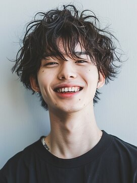 ヘアーサロン フォーメン イデア(hair salon for Men idea) ニュアンスパーマ 10代 20代 マッシュウルフ 束感【札幌】