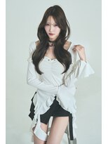 プリアバイポプルス 渋谷(pria by popls)&nbsp;ミディアムレイヤーハッシュカット顔周りレイヤーカット韓国ヘア