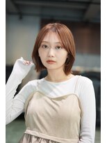 アンアミ キチジョウジ(Un ami Kichijoji)&nbsp;くびれボブ×オレンジベージュ　○堀越太真樹