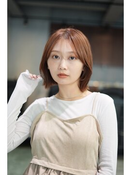 アンアミ キチジョウジ(Un ami Kichijoji) くびれボブ×オレンジベージュ　○堀越太真樹