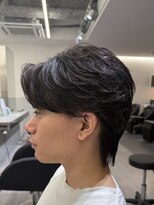 ビカムメンズヘアー 栄店(become men's hair)&nbsp;フェザーパーマニュアンスパーマ曲がる縮毛矯正