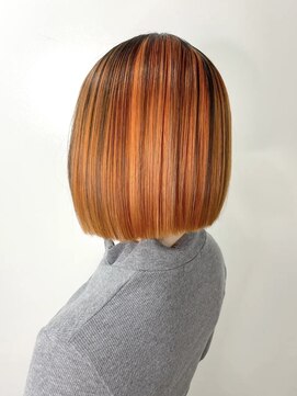 ラニシス ヘアー(Lanisis Hair) オレンジ×黒のアンブレラカラー★