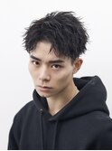 短めセンターパート