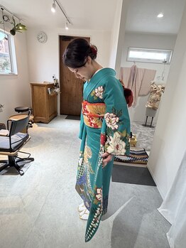 アトリエココル(atelierCOCORU)の写真/【筑紫野/12月NEWOPEN!】特別な1日に華やかさを♪着付け・ヘアセットのご予約も承っております!