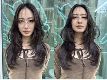 キング 梅田(K!ng)の写真/顔周りのレイヤーカットで印象は変わる☆大人可愛いトレンドを成立させるデザインはお任せください♪