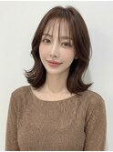 シースルークラゲヘアくびれミディウルフカット30代40代A20大宮