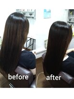 コルテ 倉敷西坂店(CoRte.) 【before/after】髪質改善でうっとり♪触れたくなる艶ロング
