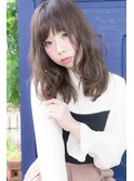 【Ciel】 透明感カラーと大きめカールで作る小顔ロングヘア