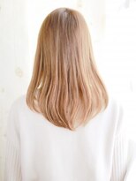 ナル 白山神社参道通り店(nalu)&nbsp;かきあげバングのハイトーンストレート