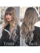 エクステ専門店あるじゃんすー 柏店 イエローベージュ×ブルー#シールエクステ#大人かわいい#柏