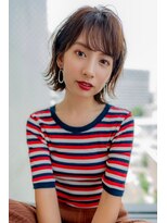 オースティン 門前仲町(AUSTIN)&nbsp;大人かわいい前髪セシルカットココアブラウンフリンジウェーブ