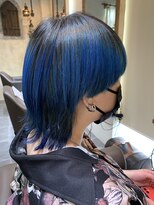 ヘアーメイク ロン(Ron)&nbsp;ダブルカラーレイヤーボブミディアムレイヤーショートウルフボブ
