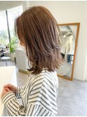 レイヤーミディアム × 透け感ベージュ