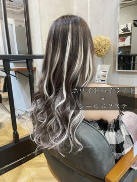 ラグシス ザ ヴィンテージ(LUXIS THE VINTAGE) 【シールエクステ】ホワイトハイライト