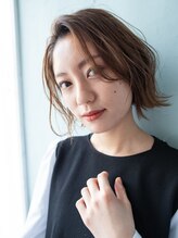 ヘアースペース モナ 清水店(HAIR SPACE Mona) 大人かきあげボブ/こなれヘア/外国人風カラー