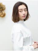 前髪なし小顔大人内巻きボブ20代30代40代