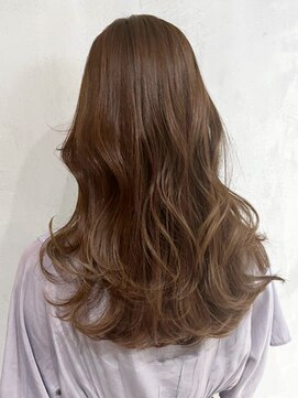 アイティーバイアルバム 藤沢店(IT by ALBUM) ミルクティーブラウン_グレージュカラーボブウルフ_ba404951