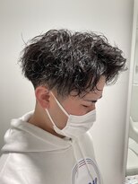 ウル(uru)&nbsp;☆お客様style☆波巻きスパイラルミックス　ツーブロック