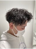 ☆お客様style☆波巻きスパイラルミックス ツーブロック