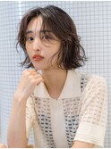 【Un ami】ゆるっと束感ボブパーマ　大楽