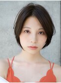 前髪なし大人ショートボブ20代30代40代【AIN.表参道】川原大地