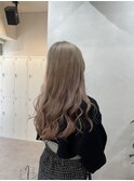 ダブルカラー ピンクベージュ