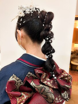 パームツリー 桜台店 成人式編み下ろしスタイル