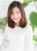 柏の葉/髪質改善/ニュアンスカラー☆内巻きふんわりワンカールc