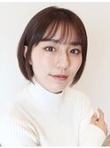 【 I. 】30代からのナチュラル前下がりショートボブ 川口