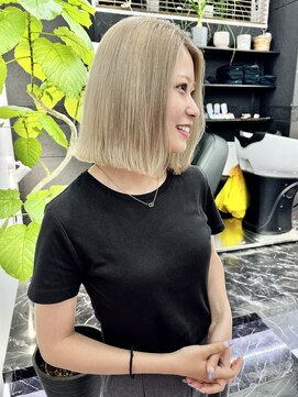 チュダック(ChuDuck) 韓国風《ミルクティー》ハイトーン/ケアブリーチ/ダブルカラー