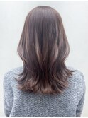 セミディ美髪グレーベージュグレージュカラー_ba494281