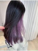 推しカラーで気分上々☆インナーバイオレット
