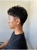 MEN’S HARE アッシュブラックカルマパーマ