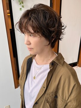 サラビューティーサイト 志免店(SARA Beauty Sight) 【志免】大人女性ショートパーマ/ジゼルカラー☆山之内