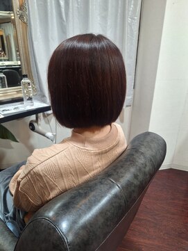 ローレン(LOREM) 小顔ナチュラル/コロンとボブヘア/大人ショート/秋冬ブラウン