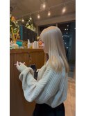 髪質改善ブリーチ×ミルクティーベージュ【表参道,青山美容室】