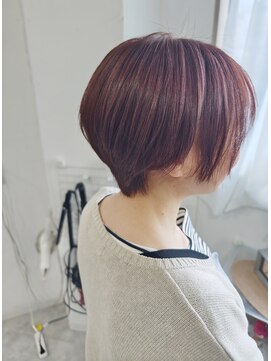 トパーズ(topaz) ショートヘア+ピンクブラウン