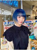 ブルー×インナーホワイト