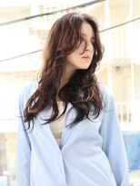 エムスラッシュ みなとみらい馬車道店(M SLASH)&nbsp;かきあげバング/外国人風ウェーブ/ウェットヘア/暗髪/馬車道