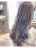 【ジョニー指名限定】 コテ巻き風パーマ + カット + 透明感カラー+TOKIO