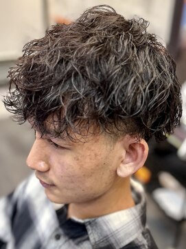 アグ ヘアー フォーキー 焼津店(Agu hair Forky) ツイスパ×ラインで魅せる男前ヘア