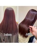 ジーナ 熊本(Zina)&nbsp;ボルドーカラー+髪質改善トリートメント