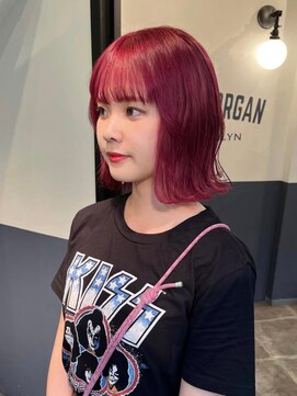 ステップボーンカットオオサカ(STEP BONE CUT OSAKA Via TICK-TOCK) 【ステップボーンカット】レッドボブヘア