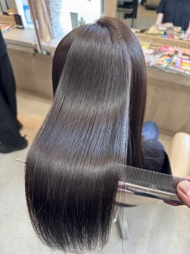 ラディシュ さがみ野(RADISH) ショコラブラウン髪質改善メテオカラー秋レイヤー透明感艶髪