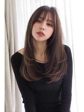 アポロ 横浜駅店(apollo) xカット//ホワイトグレージュ/レイヤーカット/チェリーブラウン