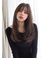 アポロ 横浜駅店(apollo) xカット//ホワイトグレージュ/レイヤーカット/チェリーブラウン